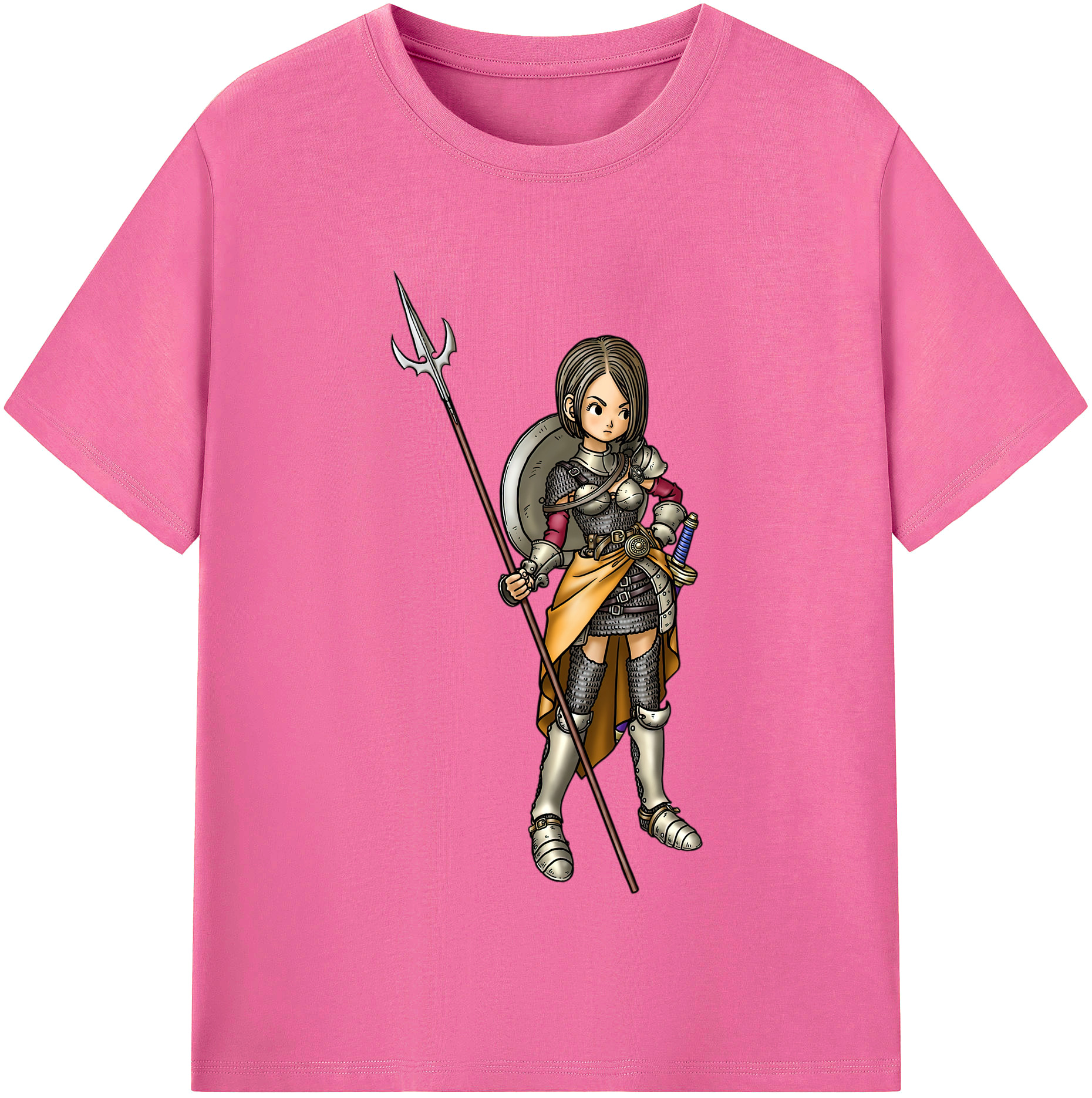 （画像用） ドラゴンクエスト Doragon Kuesuto Dragon Quest レディースカジュアルプリントTシャツ（綿100％）